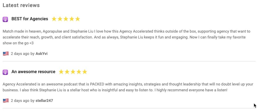 Agency Accelerated Reviews